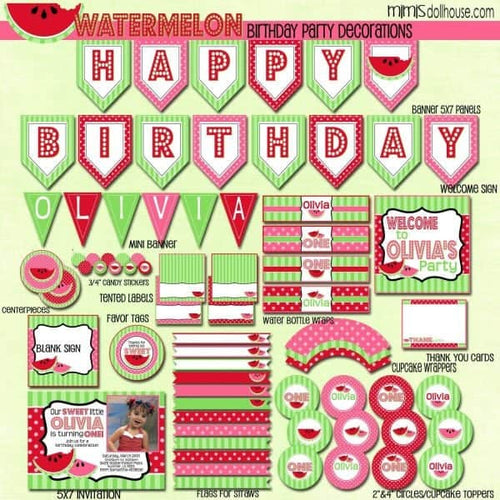 Watermelon Party Printable Collection