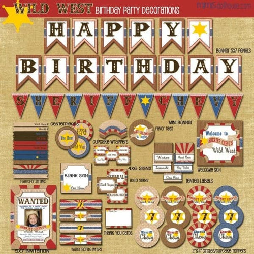 Wild West Party Printable Collection
