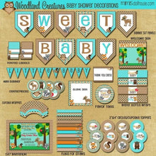 Load image into Gallery viewer, Woodlands Baby Shower Printable Collection