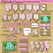 Load image into Gallery viewer, Woodlands Baby Shower Printable Collection