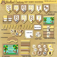 Load image into Gallery viewer, Woodlands Baby Shower Printable Collection